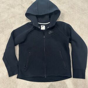 Nike Kids Black Full-Zip Hoodie